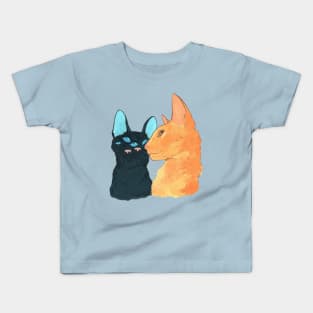 A Cats Reflection Kids T-Shirt